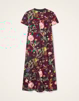 La DoubleJ Sporty Swing Dress La DoubleJ Sporty Swing Dress Zooflora Burgundy DRE0247JER002ZOF02RE02