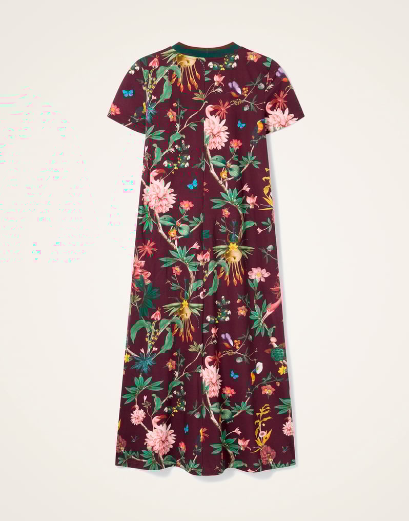 La DoubleJ Sporty Swing Dress La DoubleJ Sporty Swing Dress Zooflora Burgundy DRE0247JER002ZOF02RE02