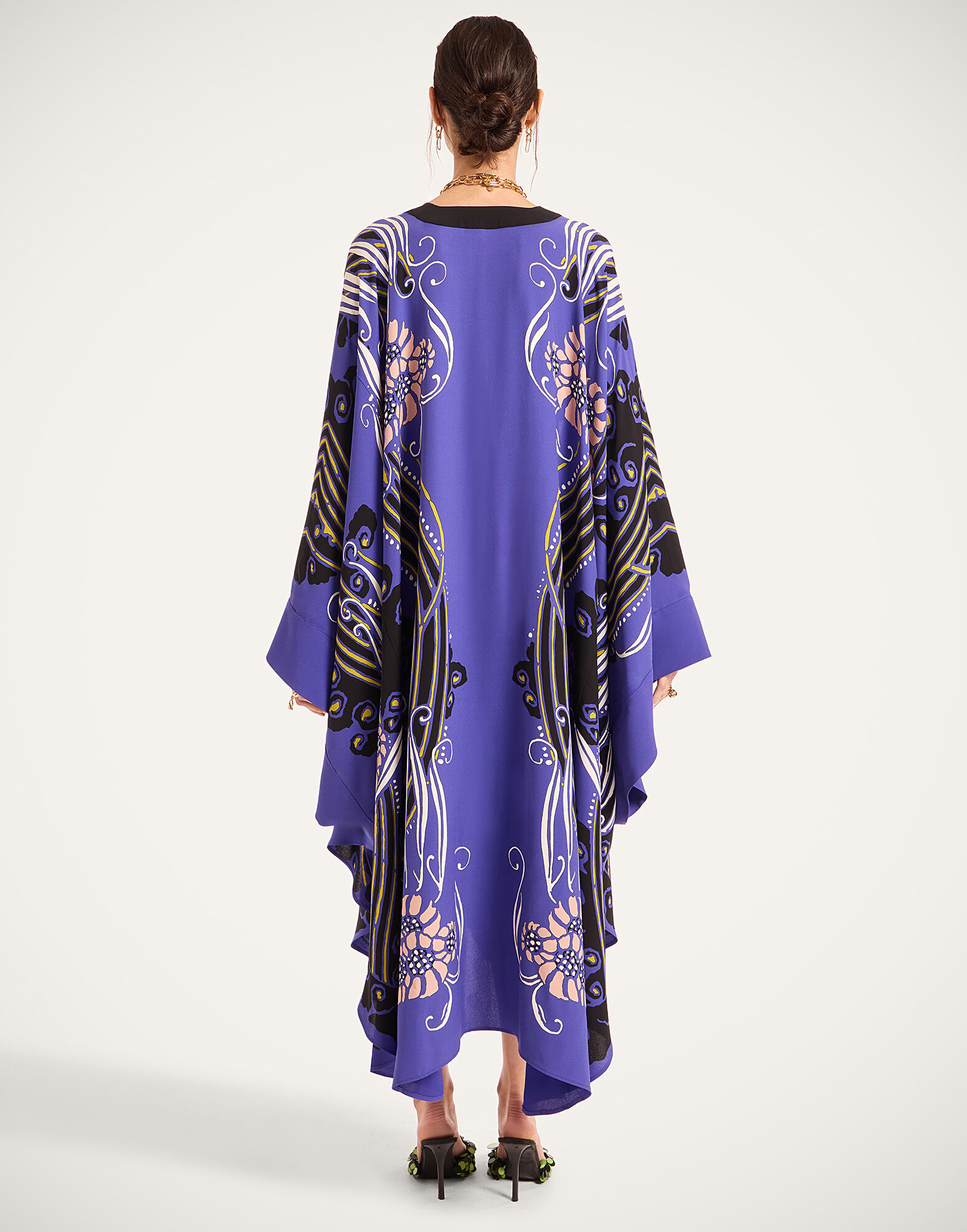 La DoubleJ Karis Kaftan Atlantis Plac&eacute;e Purple DRE0935VIS027ATL03PU01