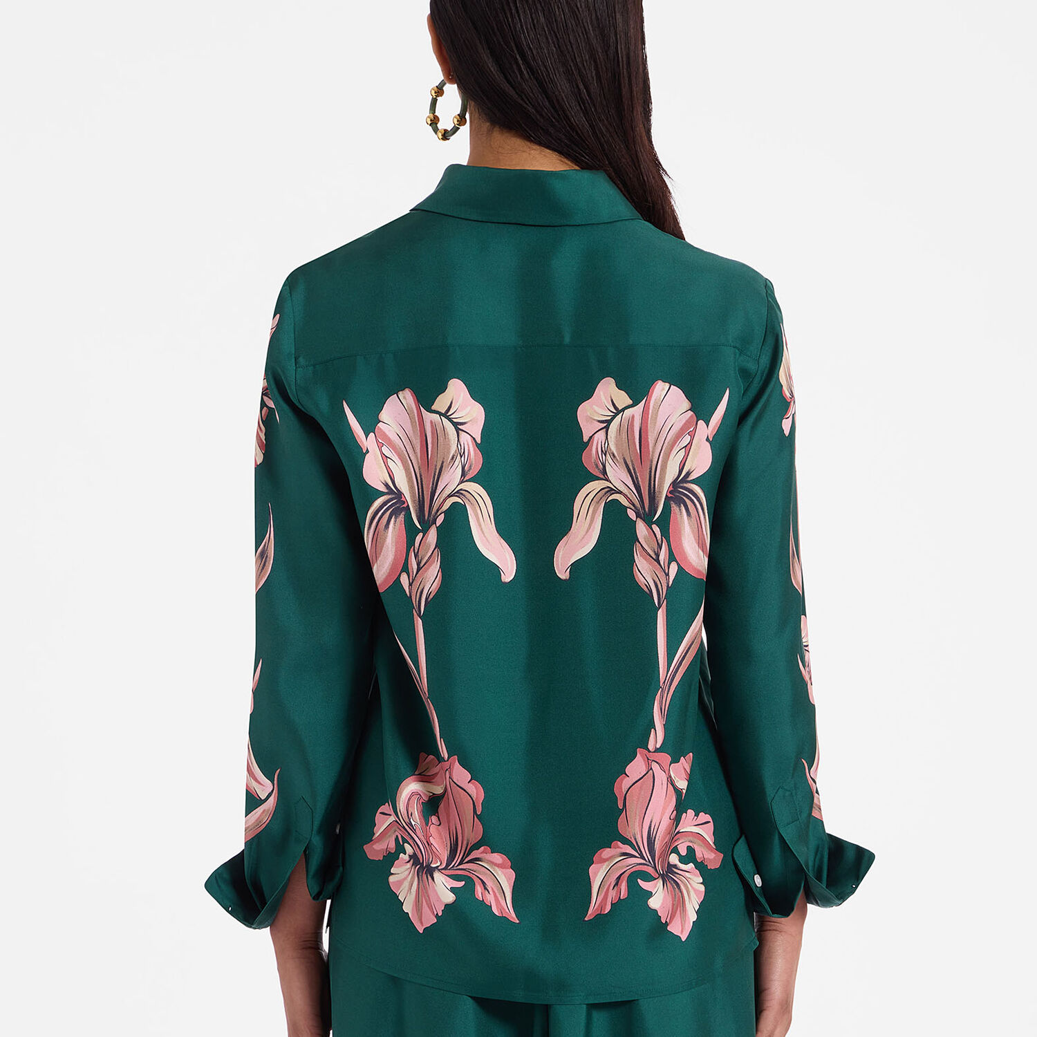 La Doublej Boy Shirt In Iris Placée Dark Green