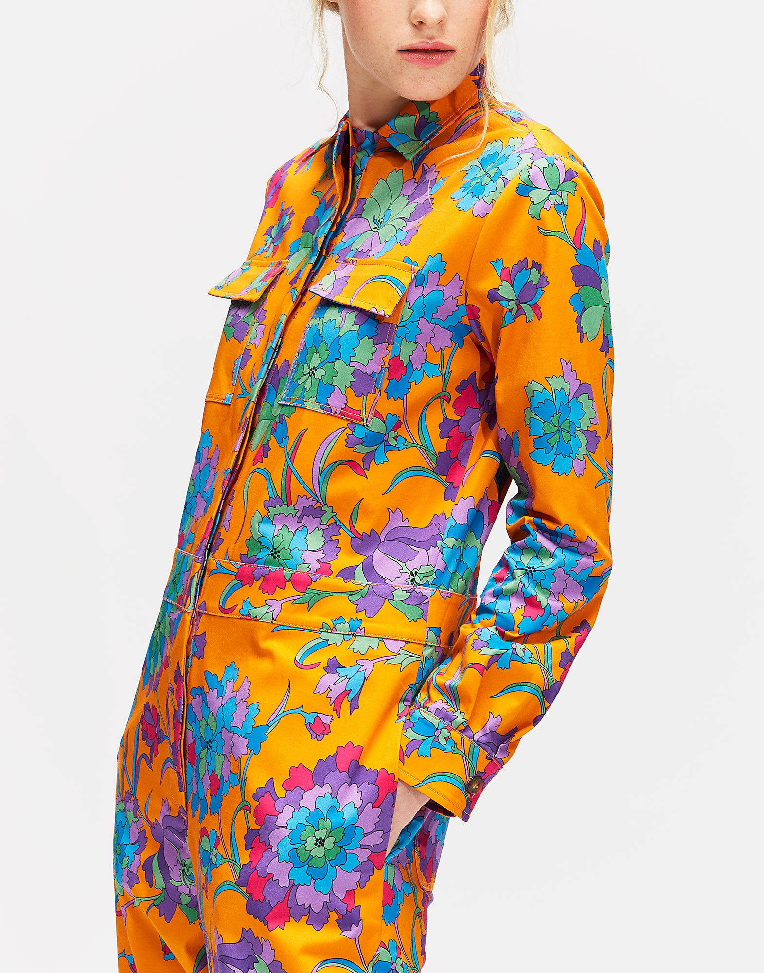 LaDoubleJ Benzinaio Jumpsuit Dandelion Arancio DRE0061COT006DAN0002