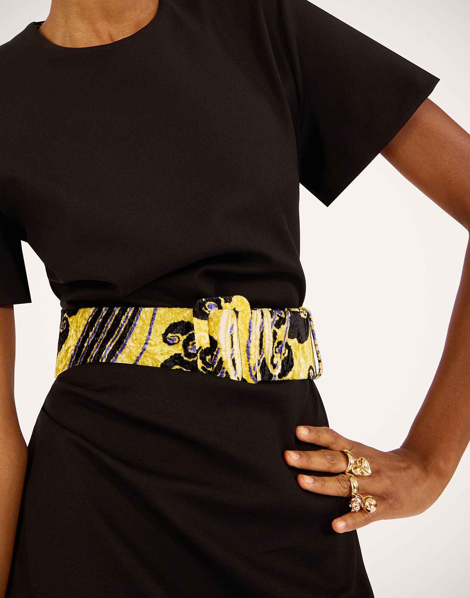 La DoubleJ Medium Belt Atlantis Yellow BEL0007VEL016ATL01YE02