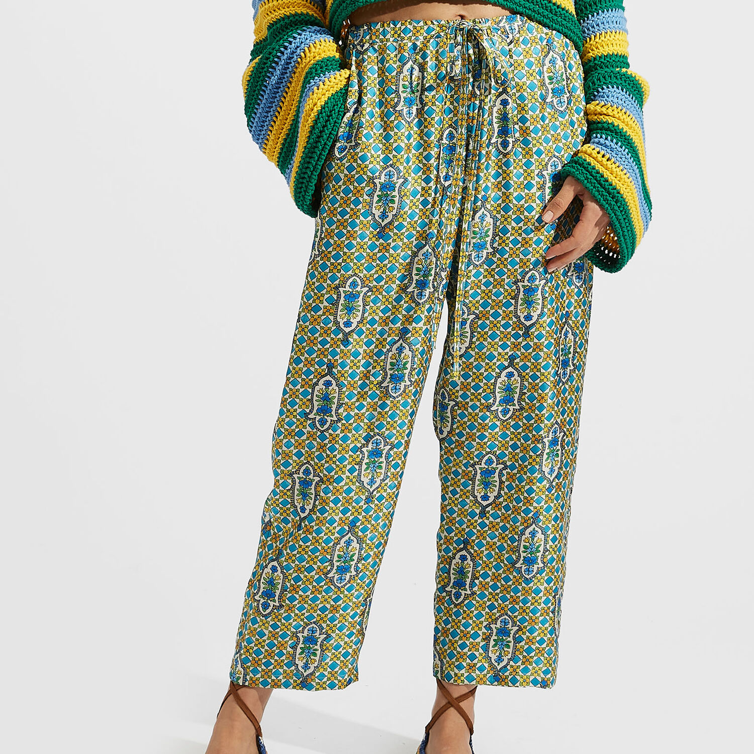 La Doublej Drawstring Pants In Santachiara