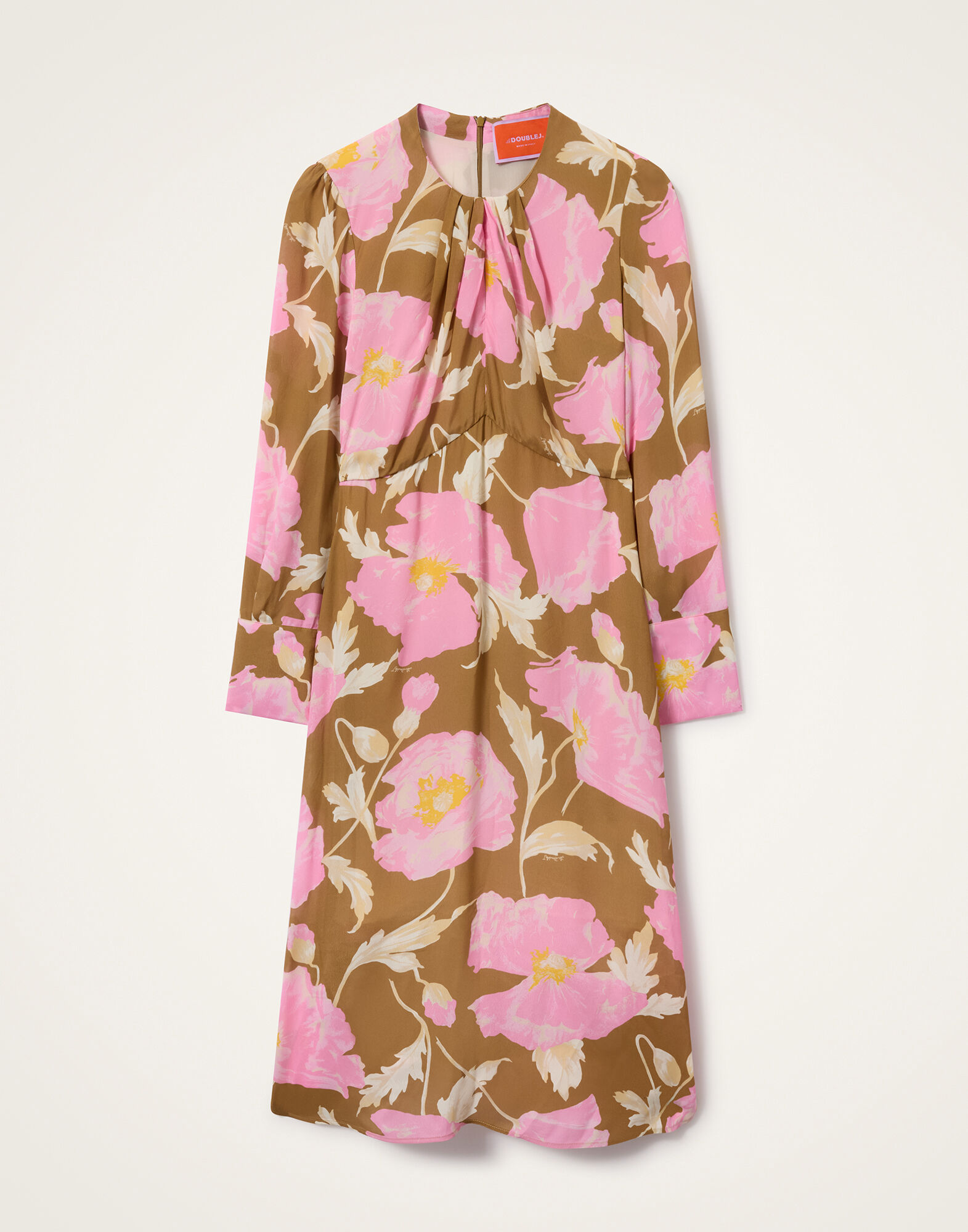 La DoubleJ Eve Midi Dress Sylph Khaki DRE0808VIS019SYL01GR07