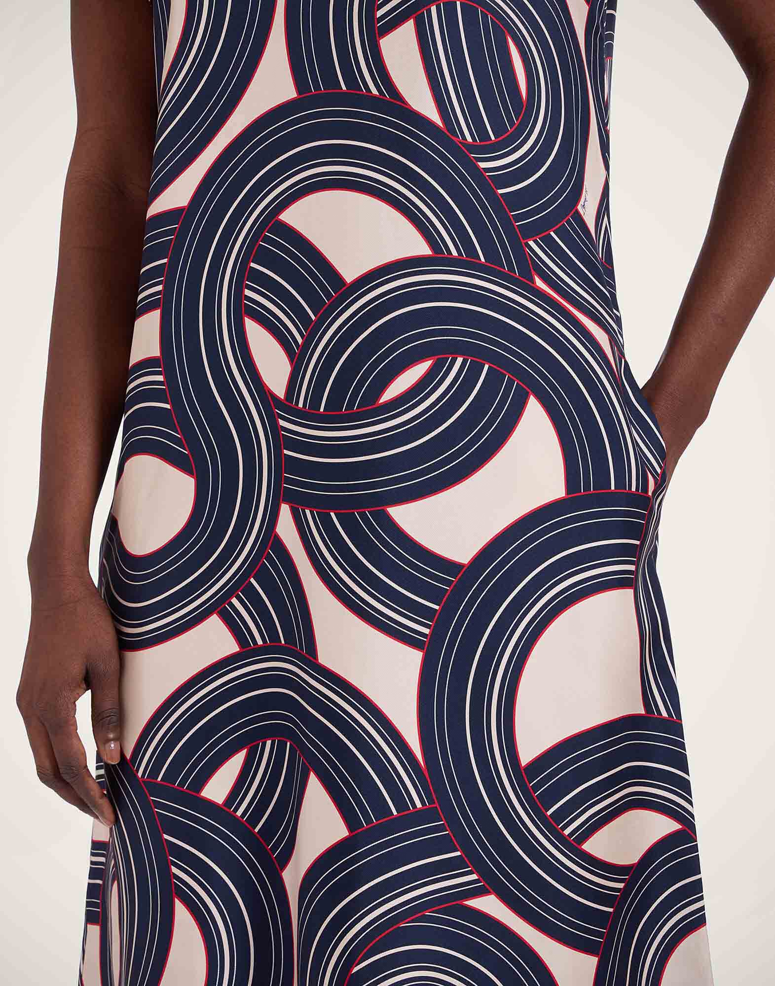 La DoubleJ Swing Dress Montecarlo Cream DRE0001SIL001MTC01WH03