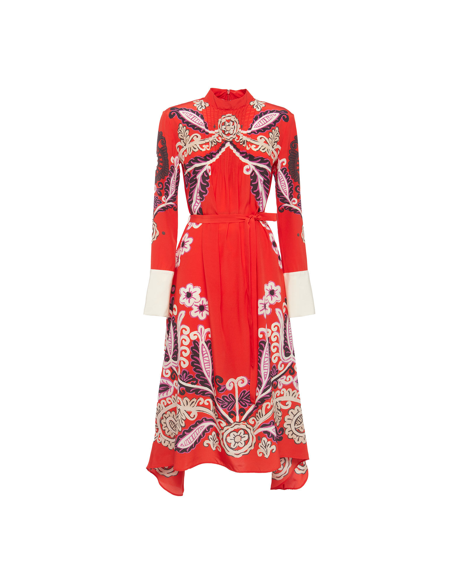 La DoubleJ Le Marais Dress Folky Hearts Red Plac&eacute;e DRE0416CRE002FLH0006