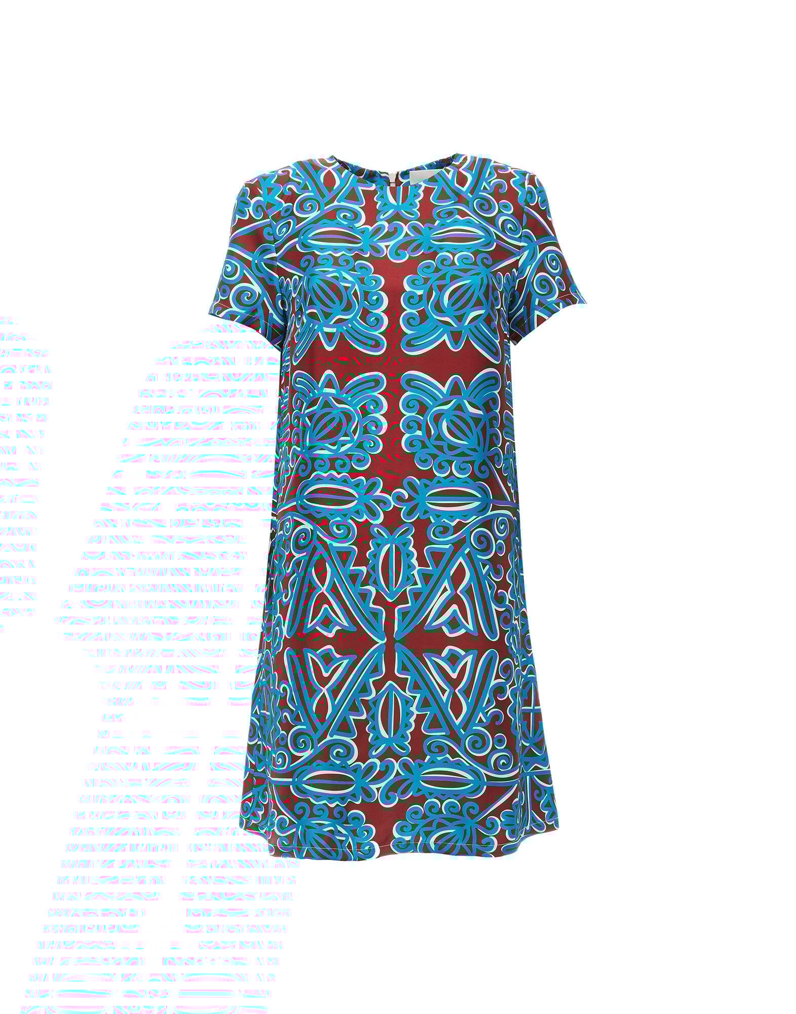 LaDoubleJ Mini Swing Dress Parnaveg Turchese DRE0159SIL001PRN0003