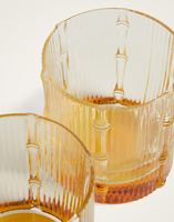 La DoubleJ Bamboo Tumbler Set Of 2 La DoubleJ Bamboo Tumbler Set Of 2 Solid Amber GLA0055GLS002SOLIDYE10