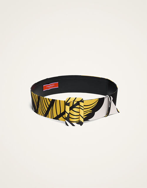 La DoubleJ Medium Belt Marea Black & White BEL0007FAI004MRE01BL03