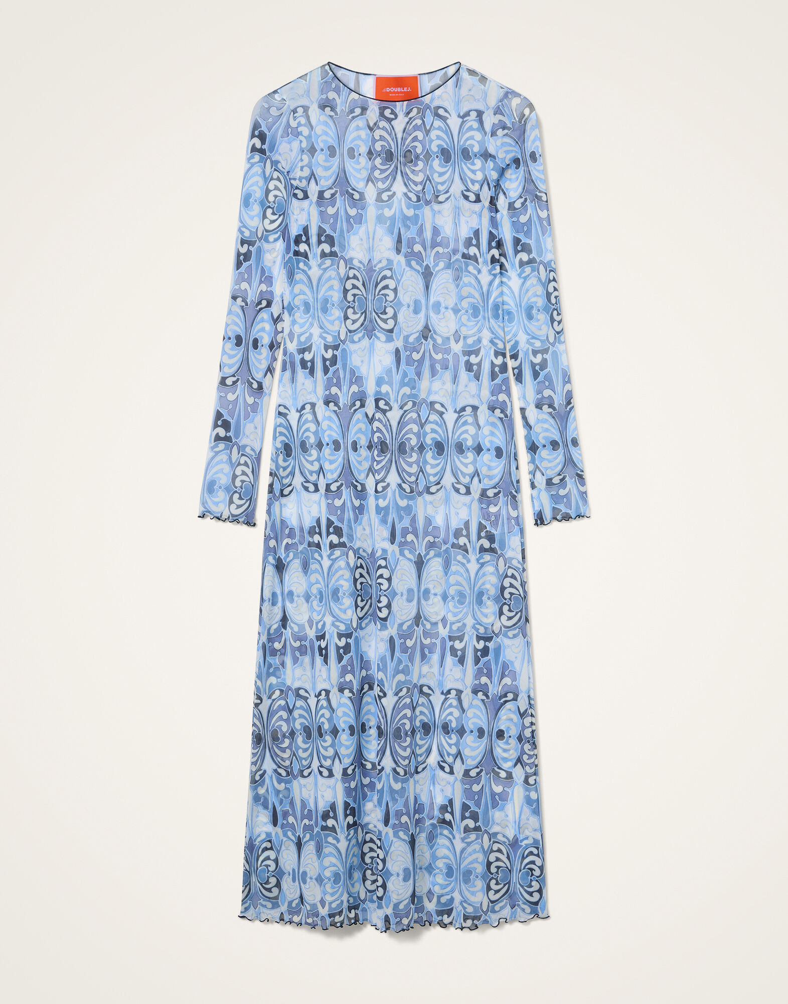 La DoubleJ Slinky Swing Dress Cocoon Blue DRE1104TUL003COC01BU03