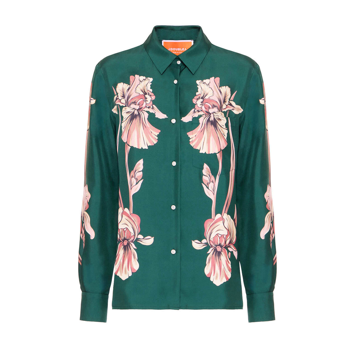 La Doublej Boy Shirt In Iris Placée Dark Green
