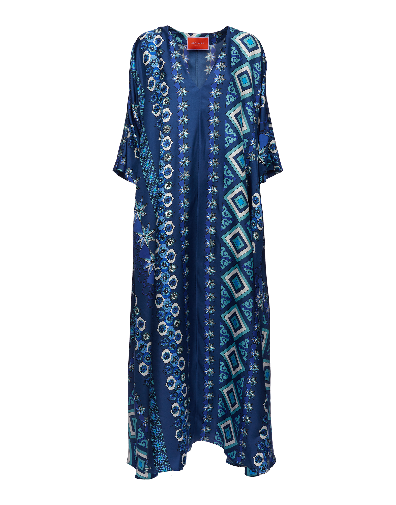 La DoubleJ Muumuu Dress Round Neck Costiera DRE0370SIL001COS01BU03