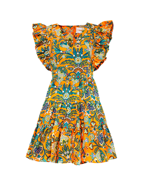 LaDoubleJ Honeybun Dress LaDoubleJ Honeybun Dress Tree Of Life Arancio DRE0240COT001TFL0002