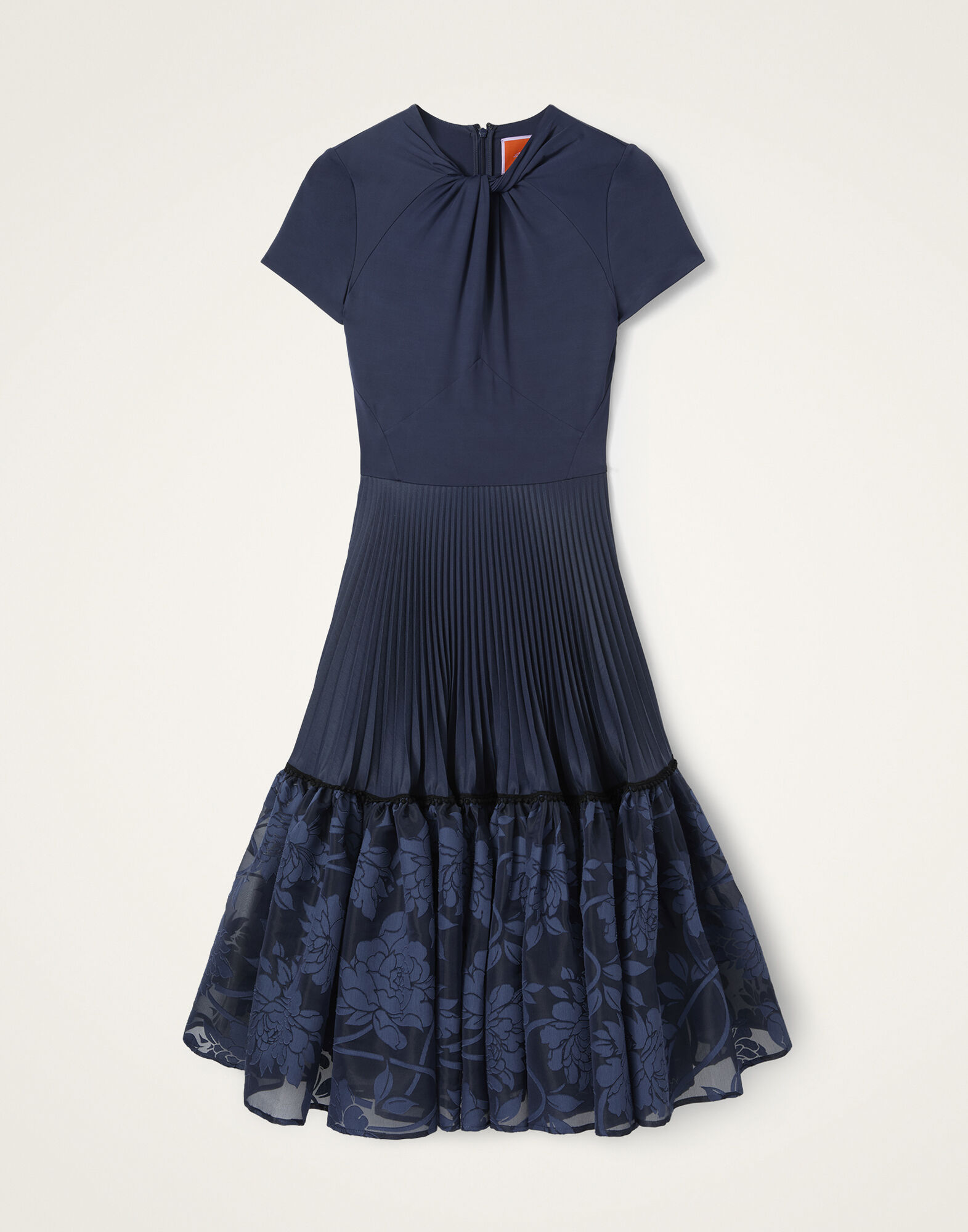 La DoubleJ Chignon Dress Solid Midnight Blue DRE1063COT092SOLIDBU04