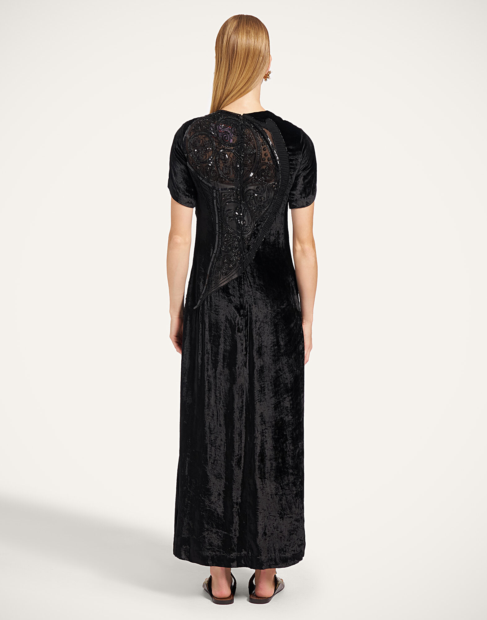 La DoubleJ Super Swing Dress Alchemy Black DRE1155VEL023ALC10BL01