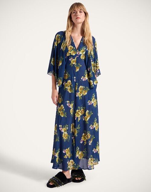 La DoubleJ Delizioso Dress La DoubleJ Delizioso Dress Riptide Midnight Blue DRE0856VIS019RIP01BU04