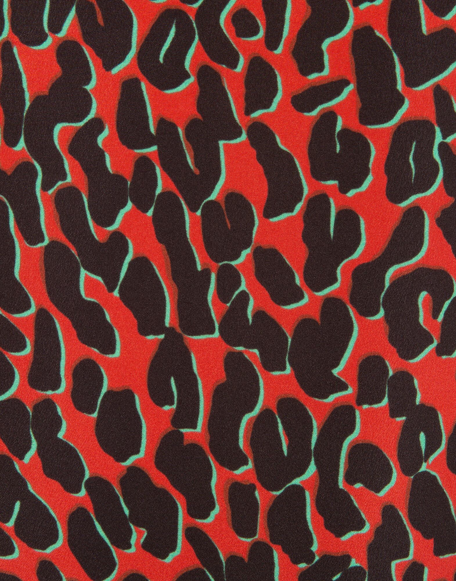 LaDoubleJ Wrap Dress Leopard Rosso DRE0083SPO001LEO0002