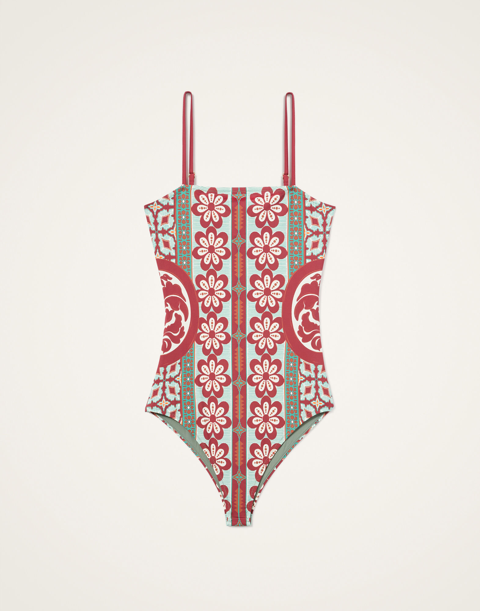 La DoubleJ Elle Swimsuit Pagoda Plac&eacute;e Rust SWI0055LYC006PAG01OR04