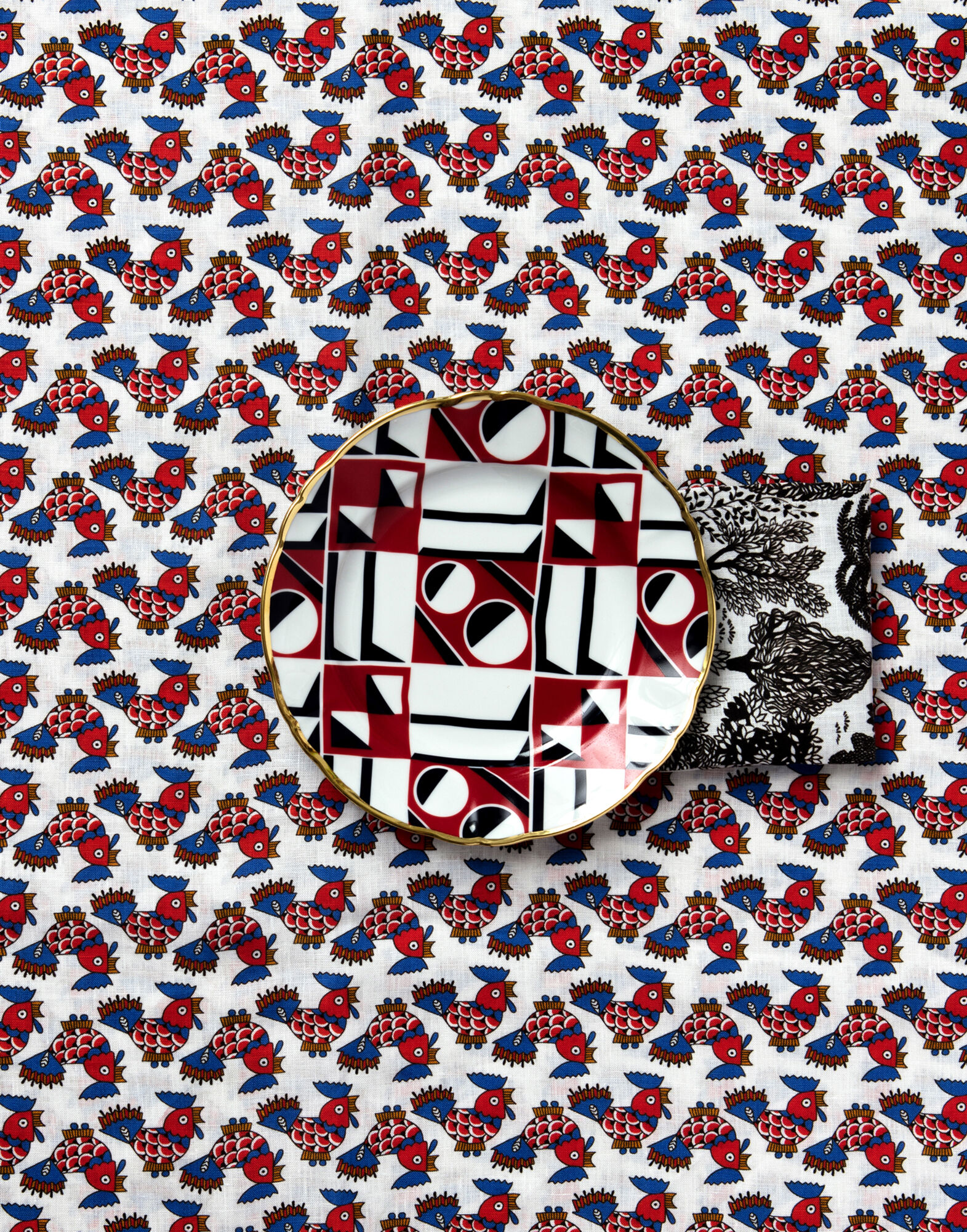 La DoubleJ Small Tablecloth Galletti TBC0001LIN001GAL0001