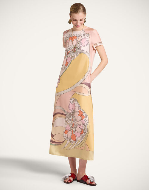 La DoubleJ Swing Dress Tulip Plac&eacute;e Pale Pink DRE0128SIL026TUL07PI02