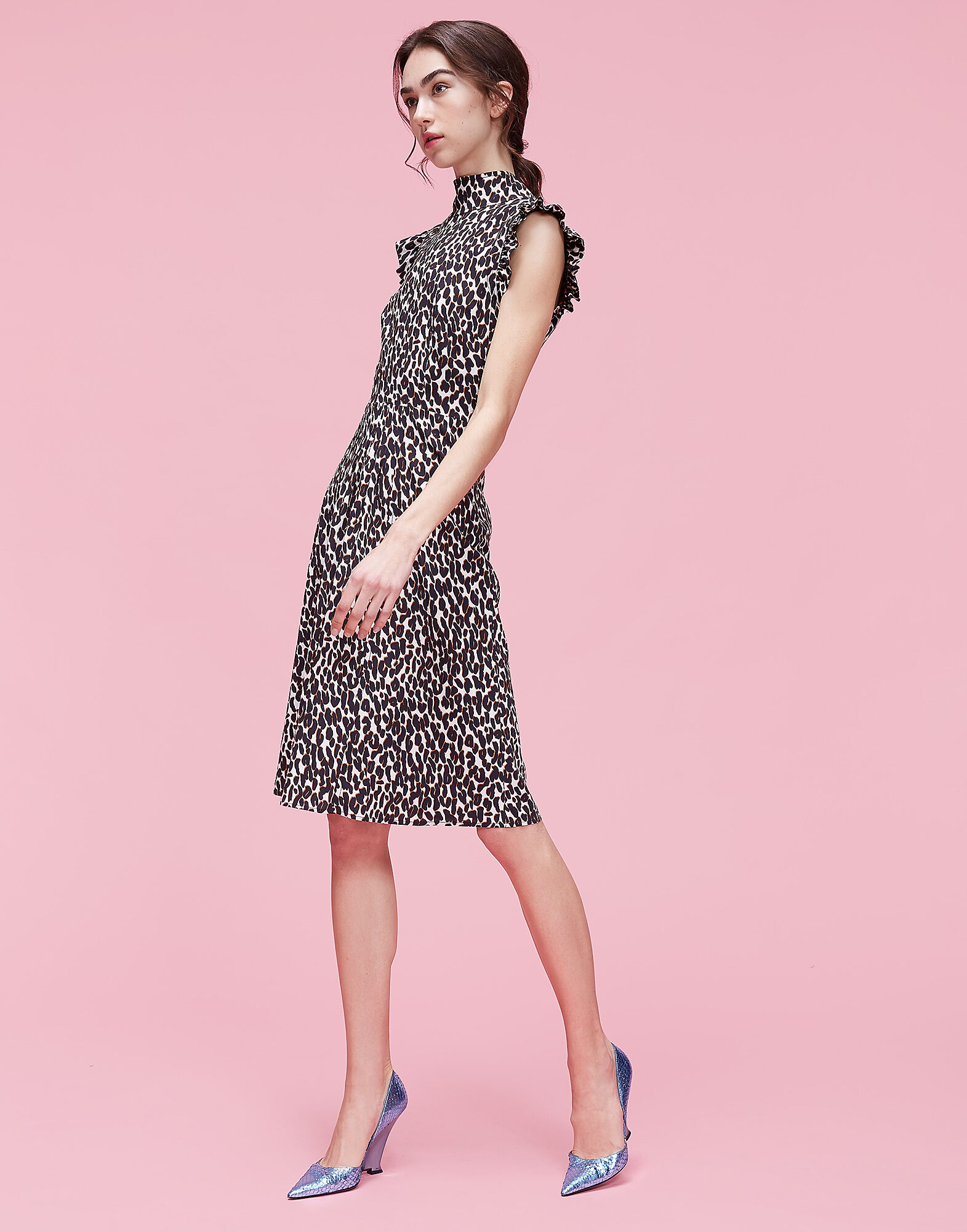 LaDoubleJ Bon Ton Dress Leopard DRE0086VIS001LEO0001