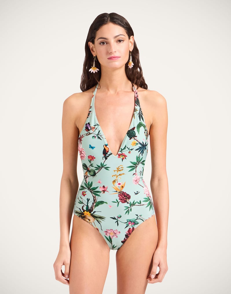 La DoubleJ Sexy Swimsuit La DoubleJ Sexy Swimsuit Zooflora Mini Light Blue SWI0036LYC001ZOF05BU01