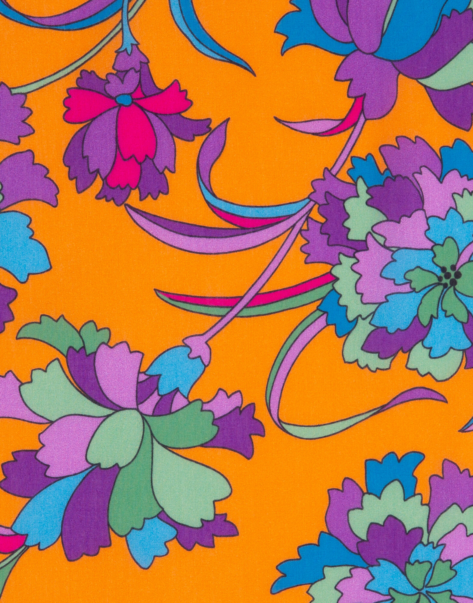 LaDoubleJ Square Scarf Dandelion Arancio SCA0006COS001DAN0002