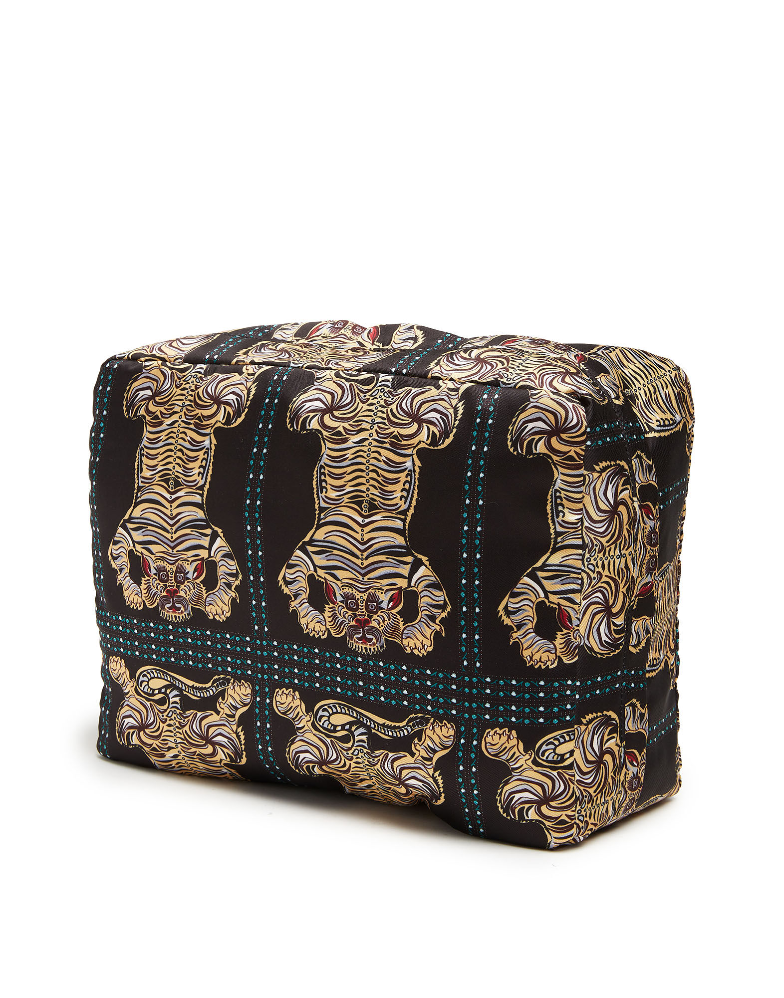 La DoubleJ Beauty Case Tiger Tiles Black Small BAG0044RAS006TIG0008