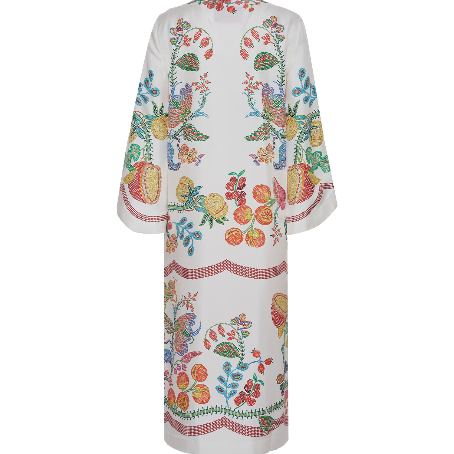 La Doublej The Kaftan In Grenadilla Placée Off White