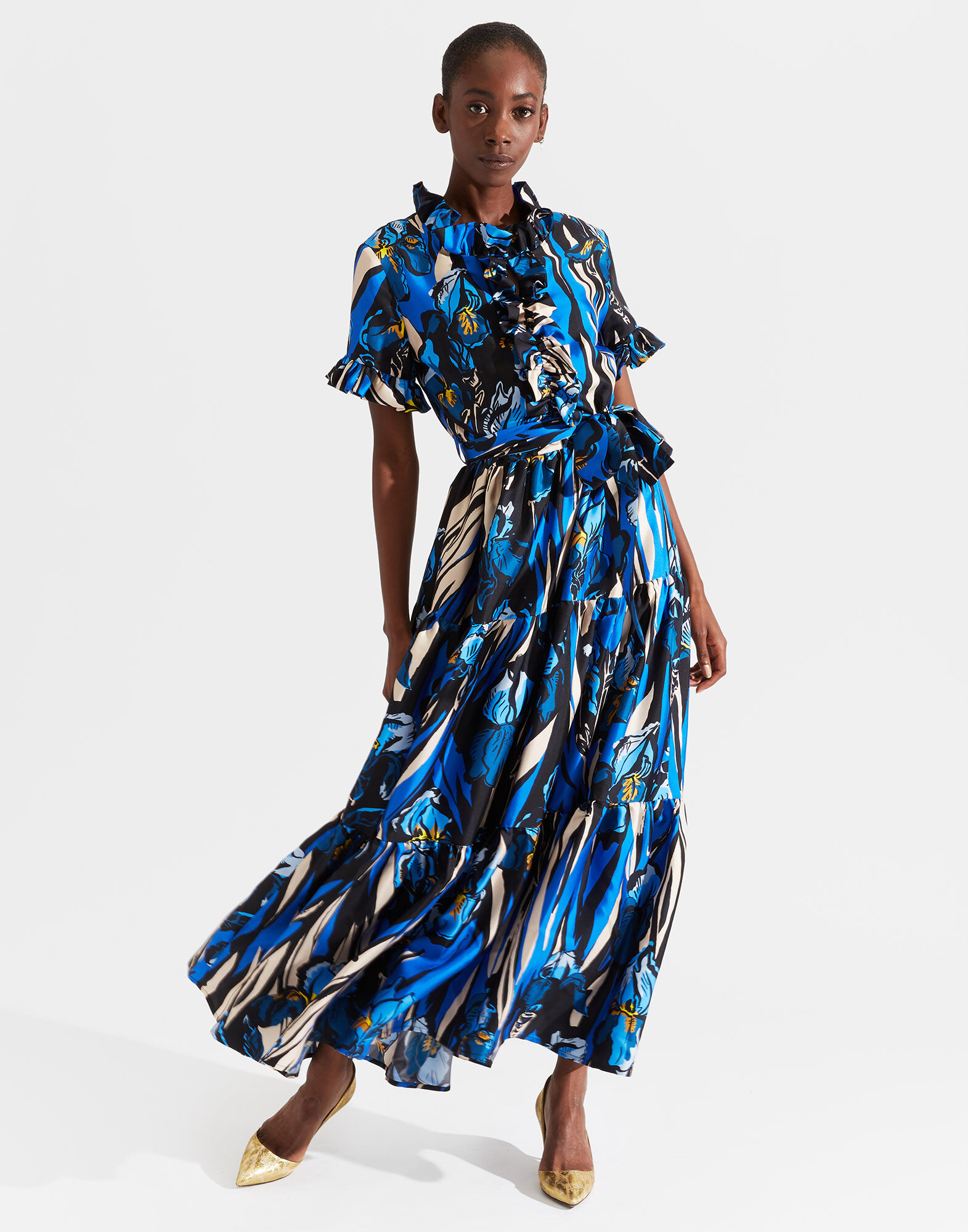 LaDoubleJ Long And Sassy Dress Iris DRE0017SIL001IRI0001