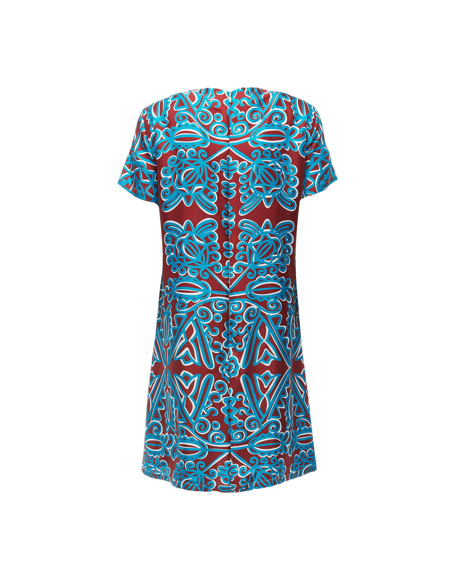 LaDoubleJ Mini Swing Dress Parnaveg Turchese DRE0159SIL001PRN0003