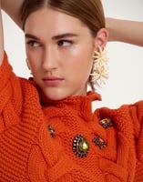 La DoubleJ Portrait Top La DoubleJ Portrait Top Solid Rust PUL0204KNI120VA272OR04