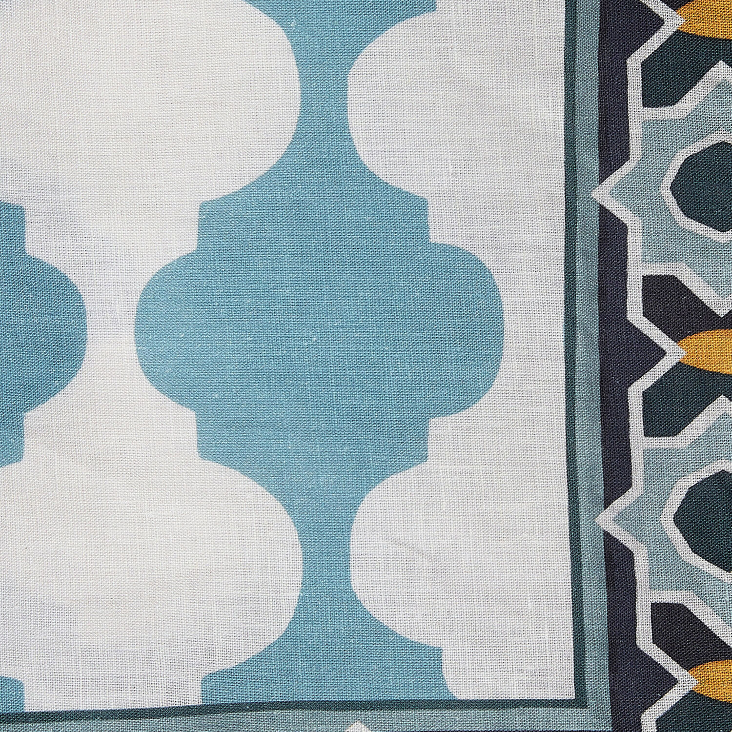  La Doublej Tablecloths Women - Large Tablecloth Plaza Sky Blue One Size 100% Linen 