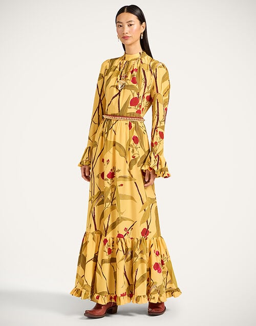 La DoubleJ Visconti Dress La DoubleJ Visconti Dress Bamboo Yellow DRE0041CRE001BMB01YE02