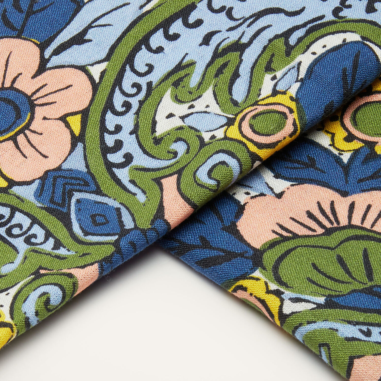 La Doublej Medium Tablecloth (180x280) In Corte Blu
