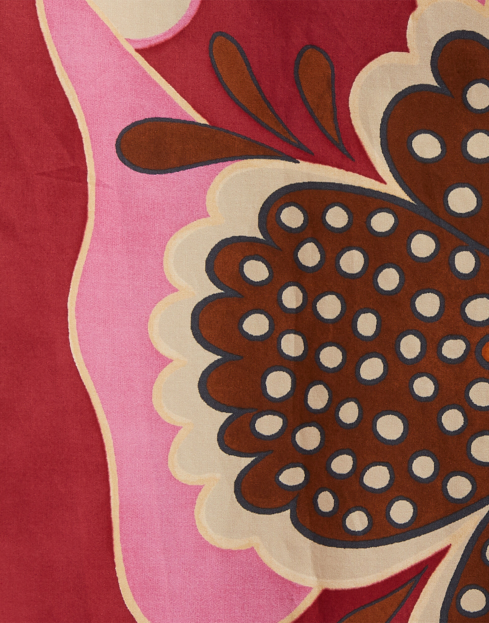 La DoubleJ Sardegna Skirt Poppies Fuxia Plac&eacute;e SKI0044COT015PPP0004