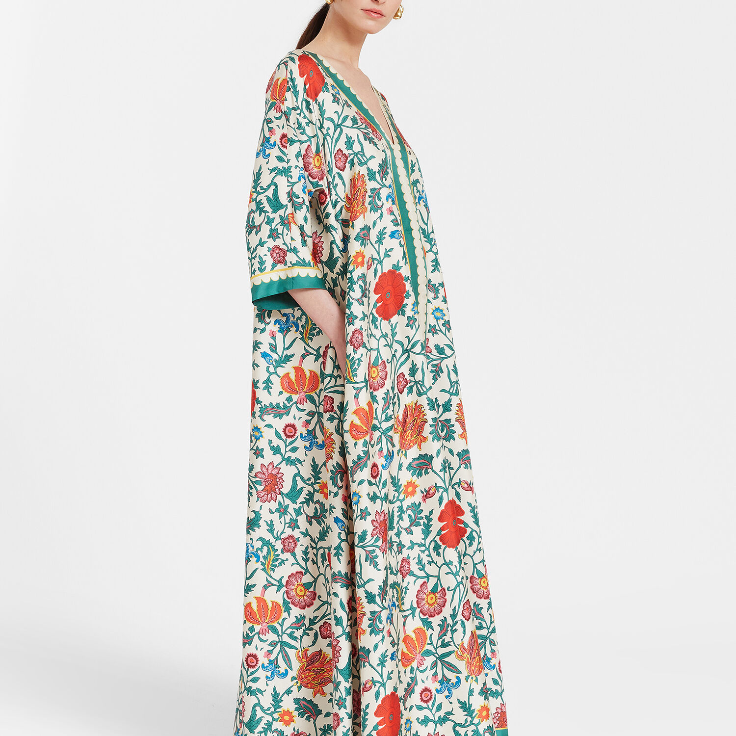 La Doublej Muumuu Dress In Dragonflower Placée Multicolor