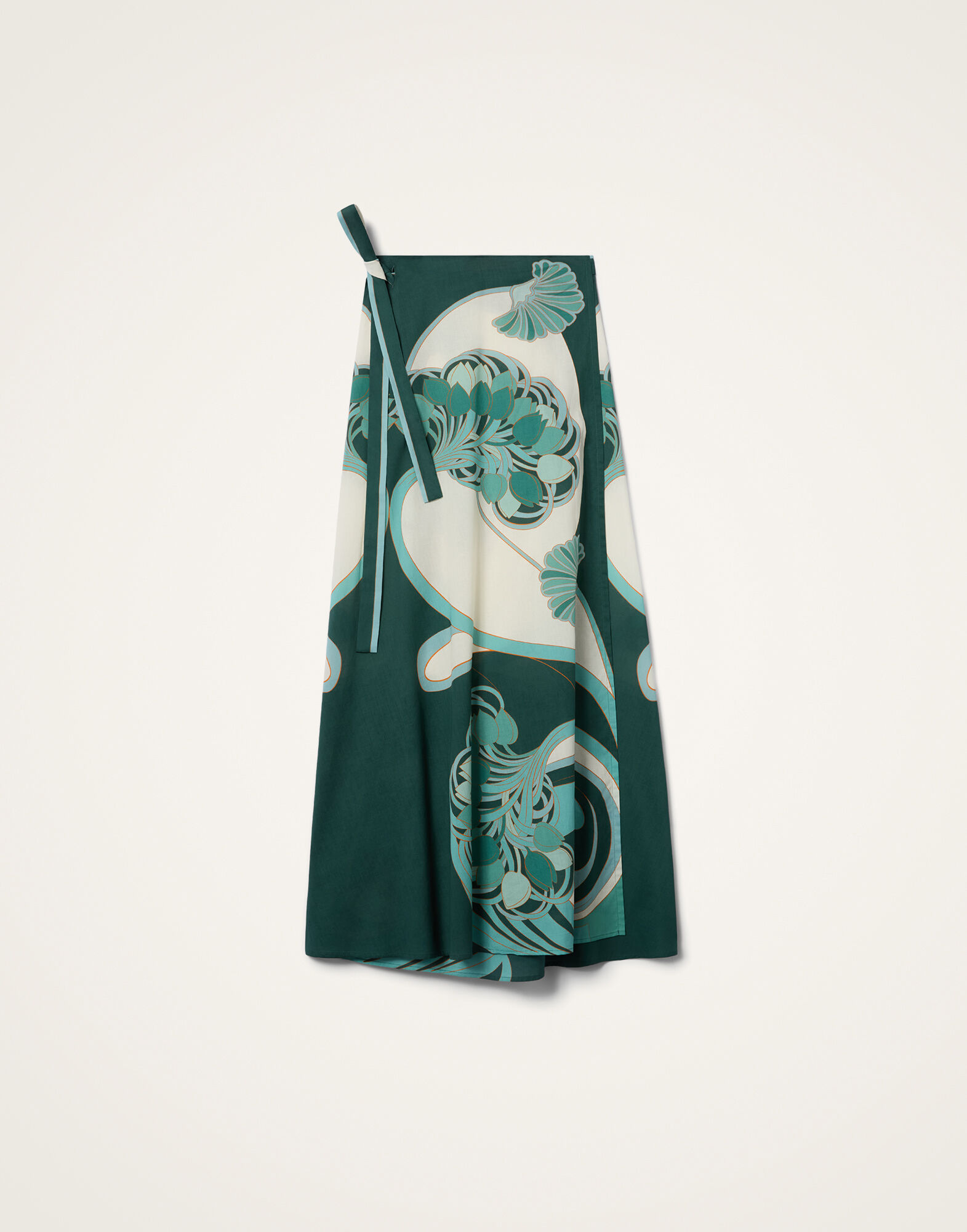 La DoubleJ Sarong Skirt Blooming Tulip Plac&eacute;e Mint SKI0122COT056BTU01GR11
