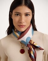 La DoubleJ Foulard 90 La DoubleJ Foulard 90 Palazzo Placée Chocolate SCA0067SIL006PAL08BR07
