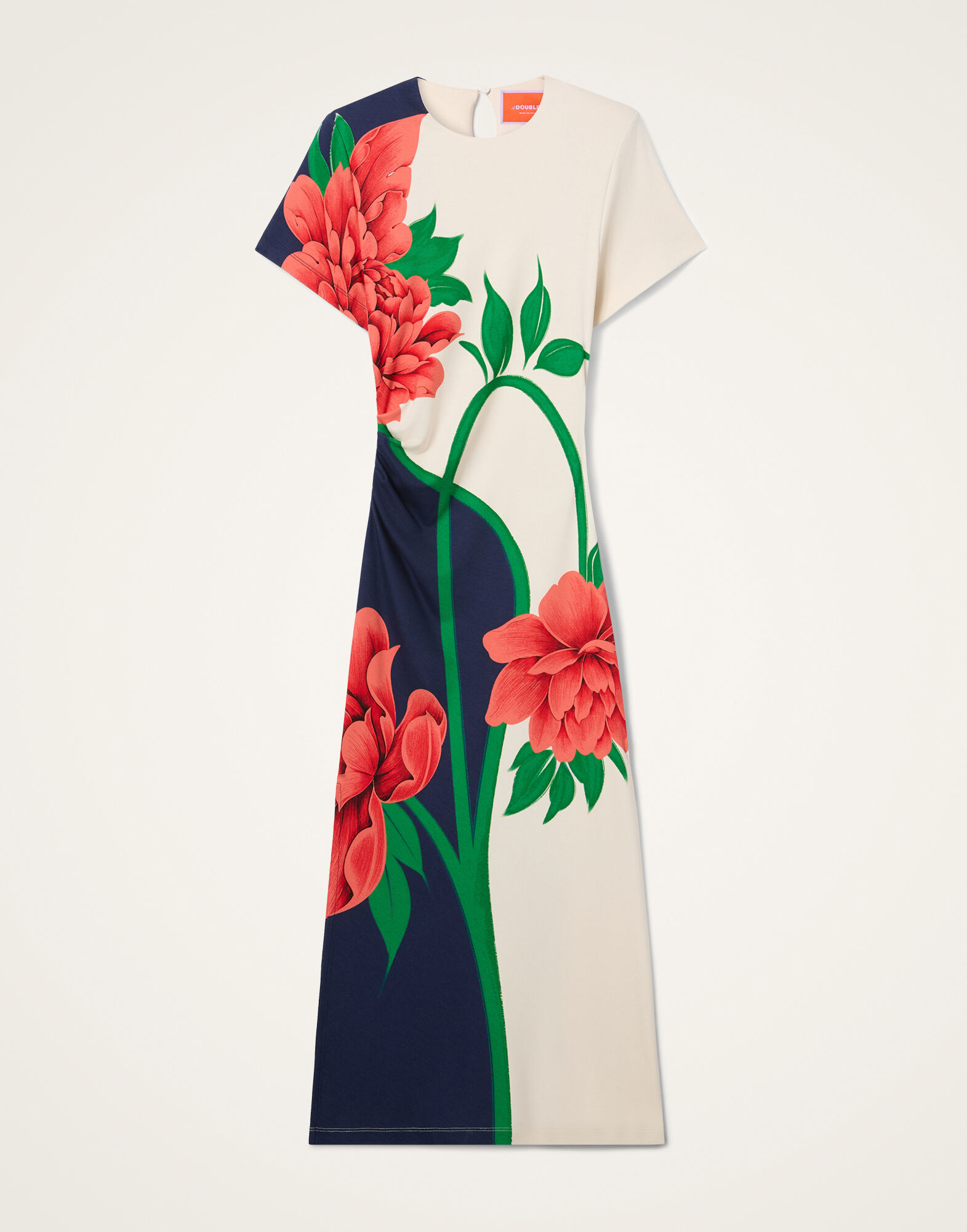 La DoubleJ Lela Dress Queen Peony Plac&eacute;e Blue DRE0922JER067QPE02BU03