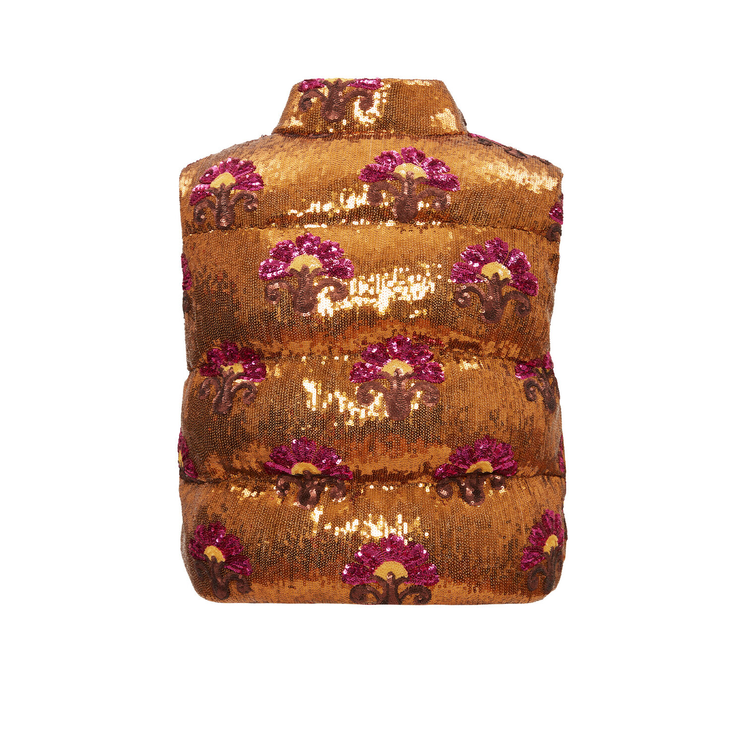 Shop La Doublej Bonbon Puffer Vest In Bronze