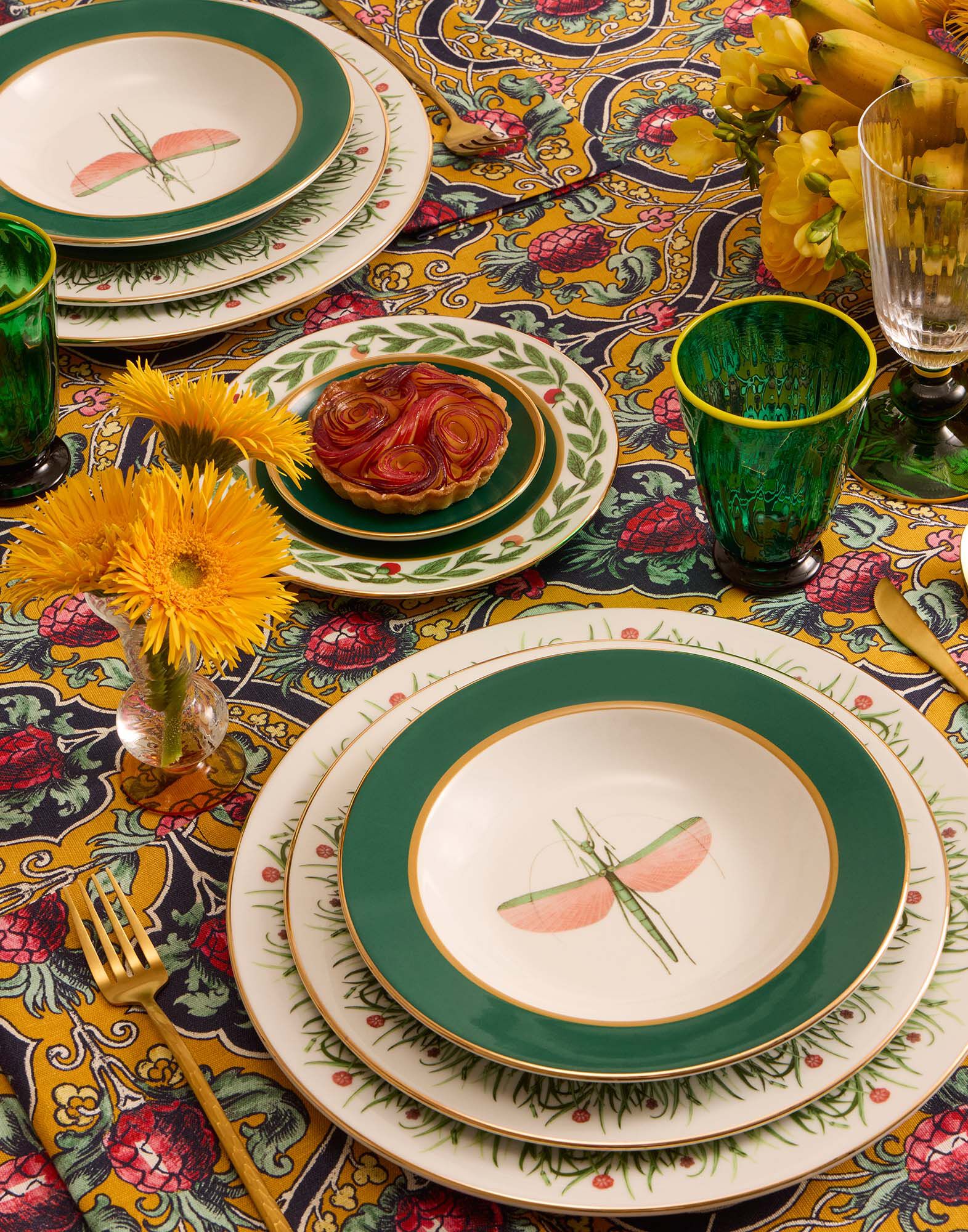 La DoubleJ Charger Plate Libellula DIS0011CER001LIB0003