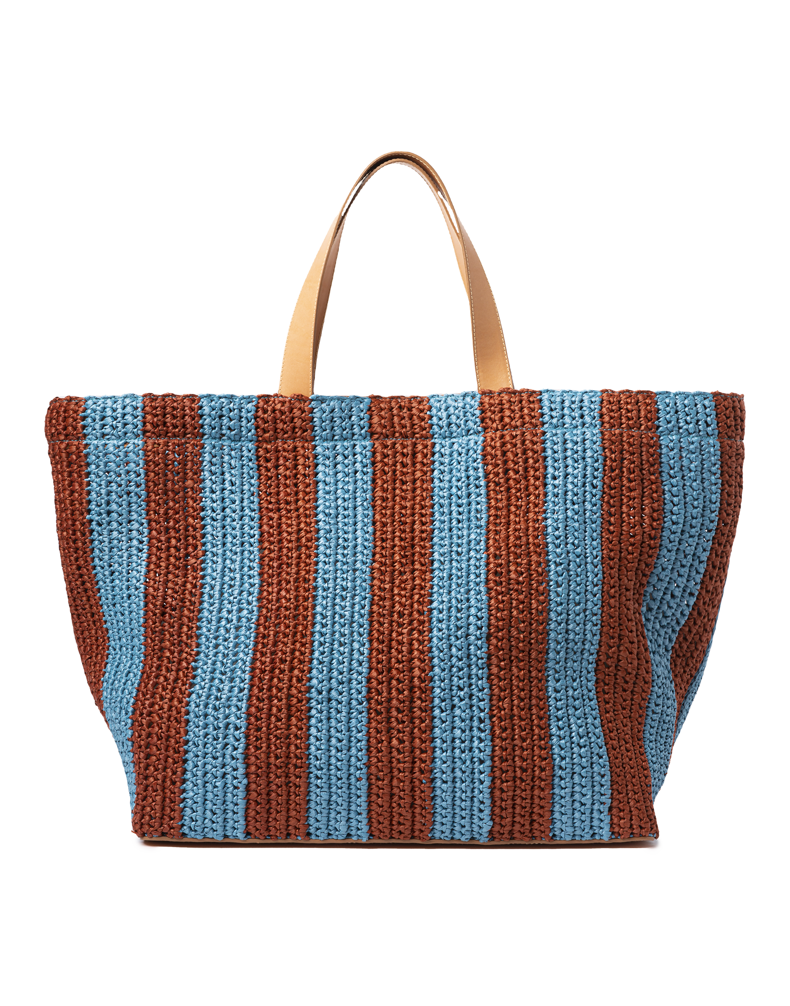 La DoubleJ Riviera Tote Bicolore Turchese BAG0048RAF003TUR05BU08