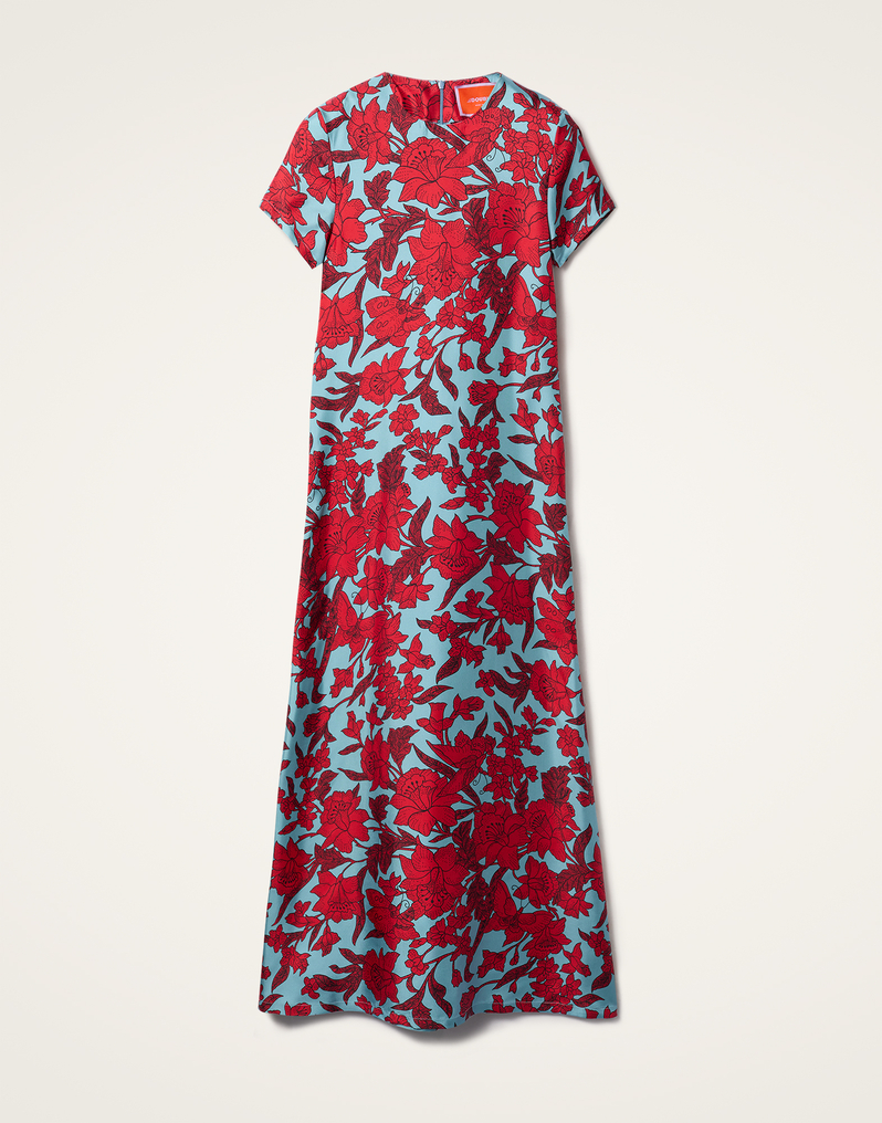 La DoubleJ Swing Dress La DoubleJ Swing Dress Lilium Turchese DRE0001SIL001LIL0005