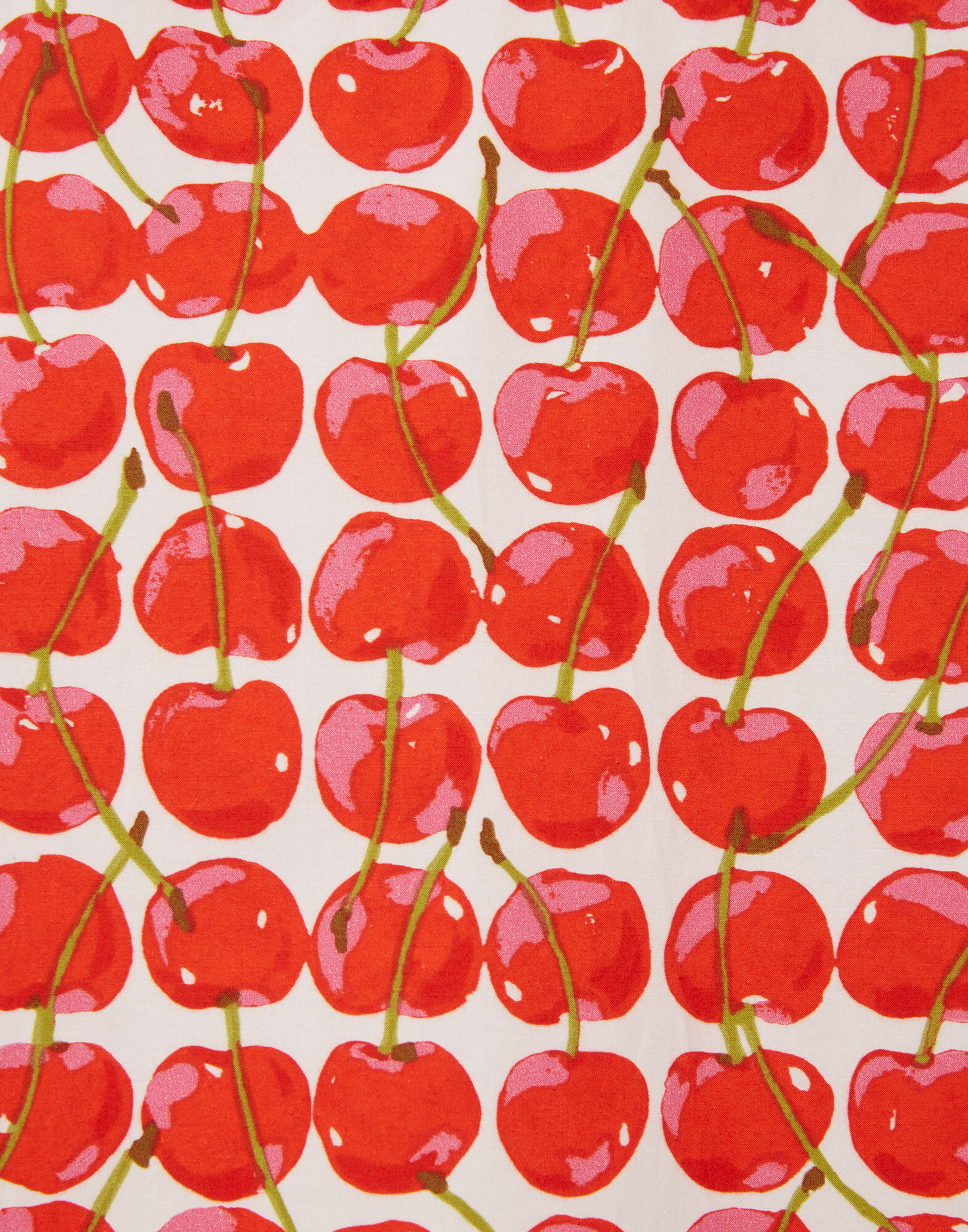 La DoubleJ Poet Shirt White Cherries SHI0055COT001CHY0002