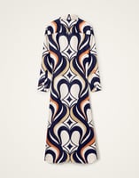 La DoubleJ Chemise Swing Dress La DoubleJ Chemise Swing Dress Jive Macro White DRE0913SIL001JIV04WH01