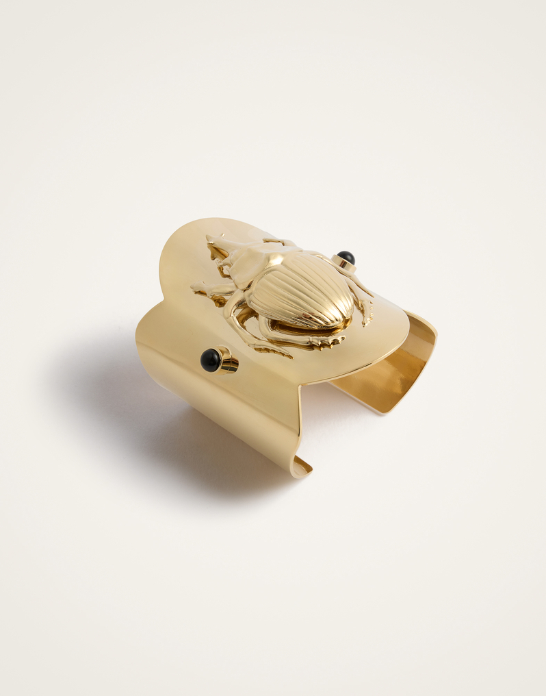 La DoubleJ Scarab Bangle La DoubleJ Scarab Bangle 24k Gold Plate BAC0012BRA003SOLIDYE05