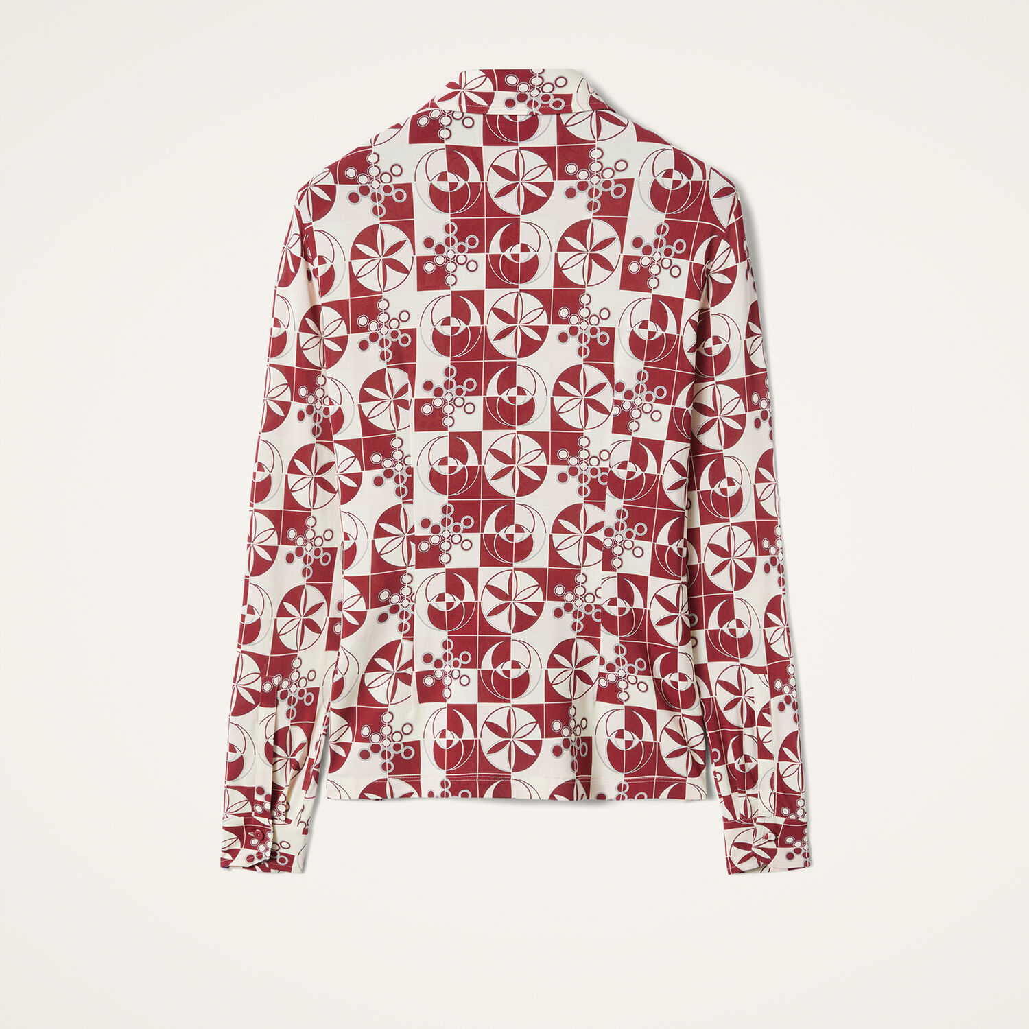 La Doublej Fitted Shirt In Eclipse Burgundy