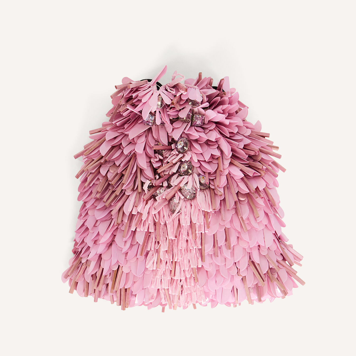 La Doublej Dustbag Pochette In Solid Pink