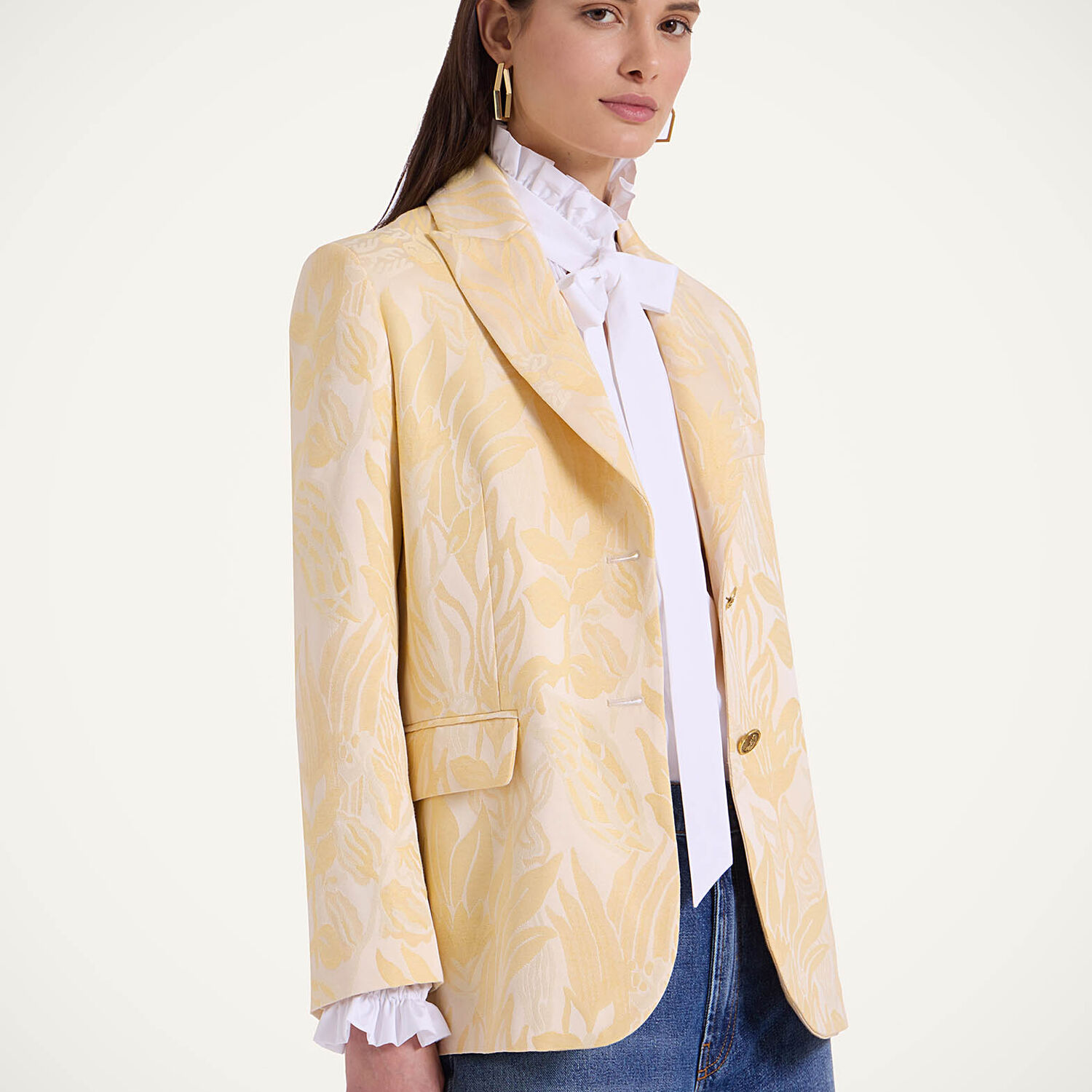 La Doublej Jones Jacket In Iris Yellow